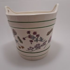 Elizabeth Arden Planter Made In Japan Ceramic Floral Bucket No Handle